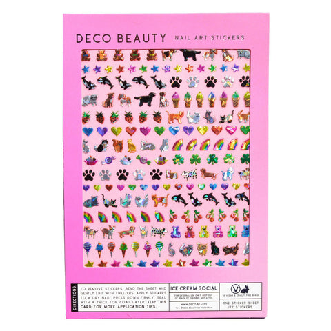 Ice Cream Social Nail Art Stickers