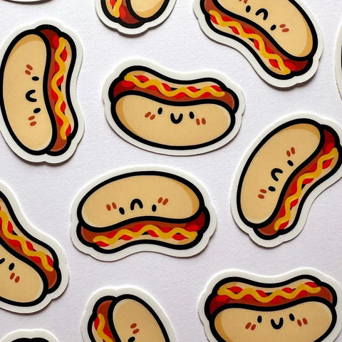 Hot Dog Mini Sticker