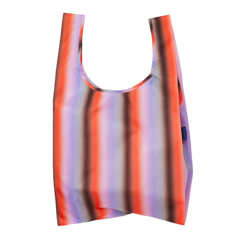 Standard Reusable Tote: Gradient Stripe Poppy + Lilac