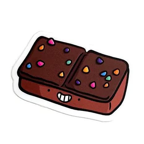 Outer Space Brownie Mini Sticker