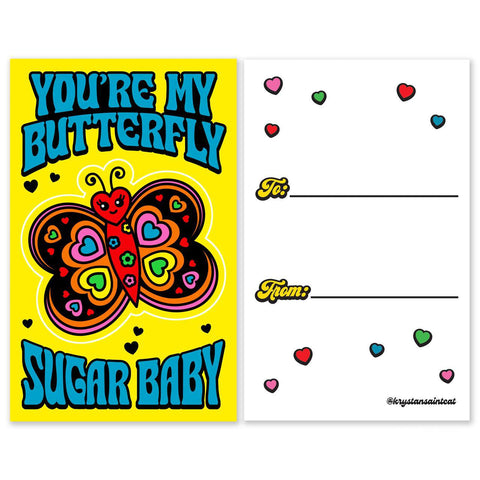 Sticker Card Valentines