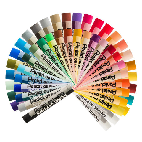 Pentel Arts Oil Pastels, Set of 50