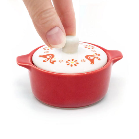 Friendship Casserole Ceramic Trinket Box