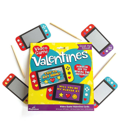Video Game Scratch Off Valentines