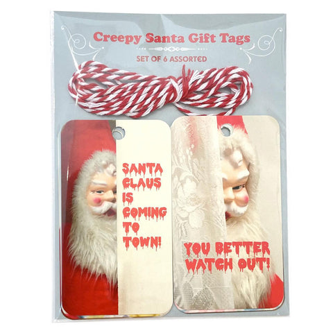 Creepy Santa Gift Tags