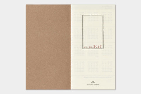 TRAVELER'S notebook, Regular Size, 2027 Weekly + Memo
