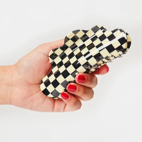 Nimbus Hair Claw, B+W Checker