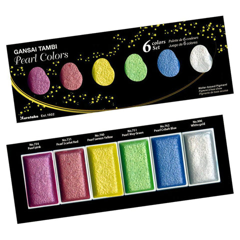Gansai Tambi Metallic Watercolor Set, Pearl