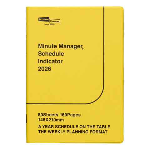 2026 Minute Manager Weekly Planner, Yellow