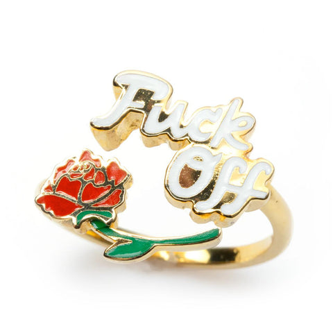 Fuck Off Adjustable Ring