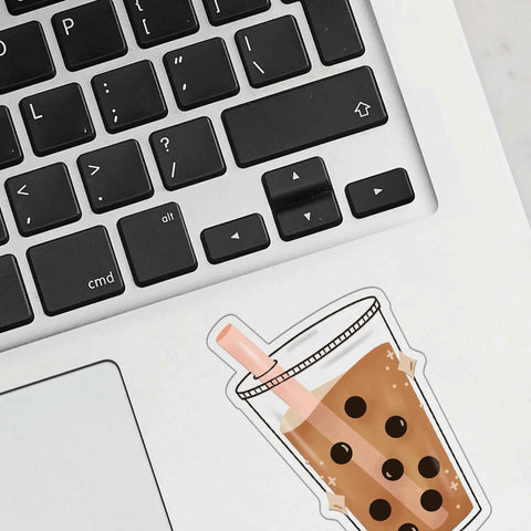Boba Clear Sticker
