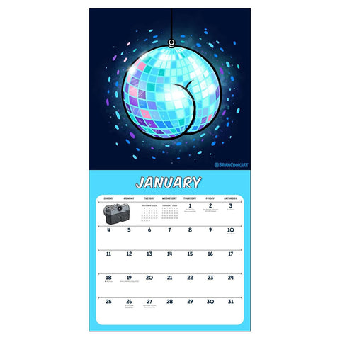 Butts on Things 2026 Wall Calendar