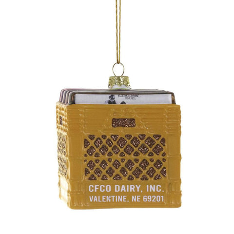 Crate of Records Ornament