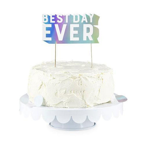 Assorted Iridescent Cake Toppers
