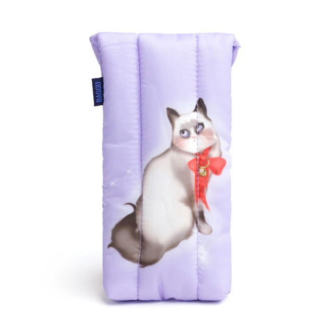 Puffy Glasses Sleeve: Fancy Cats