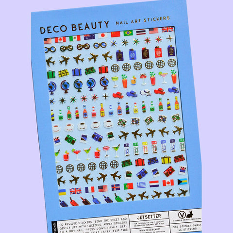 Jetsetter Nail Art Stickers