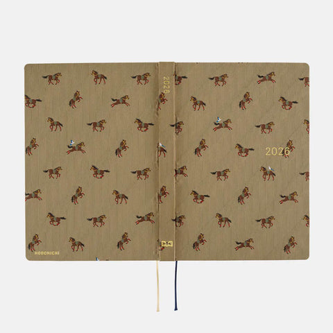 Bow + Tie: Galloping Horses Hobonichi HON A5 2026 Planner