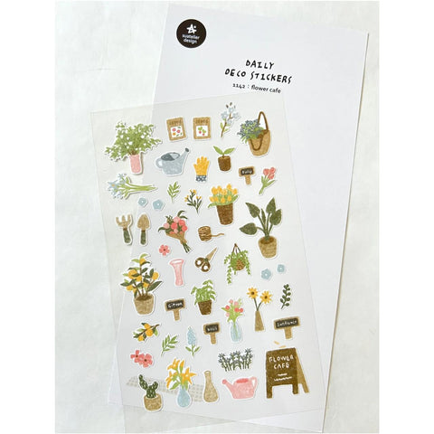 Flower Café Stickers