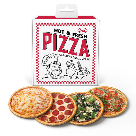 Hot + Fresh Pizza Coasters
