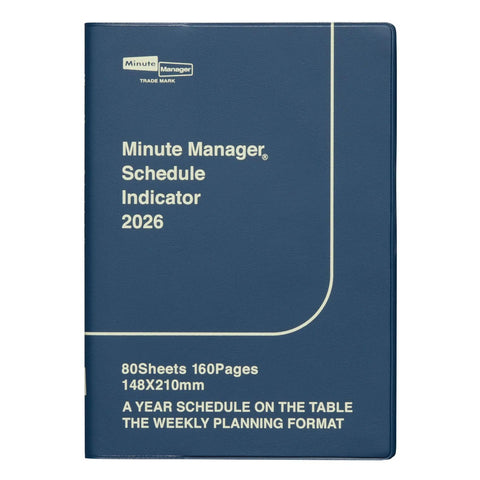 2026 Minute Manager Weekly Planner, Navy