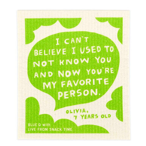 Favorite Person Swedish Dishcloth