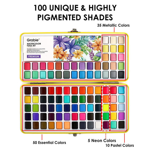 All-in-One Premium Watercolor Set of 100