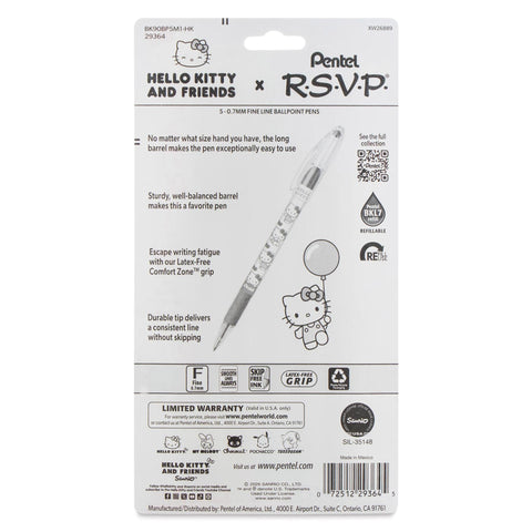 Hello Kitty + Friends RSVP Ballpoint Pens Set