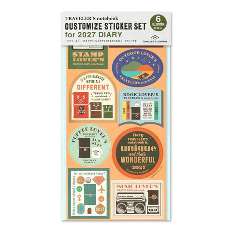 TRAVELER'S notebook 2027 Customized Sticker Set