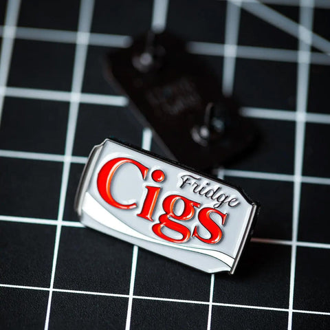Fridge Cigarette Enamel Pin