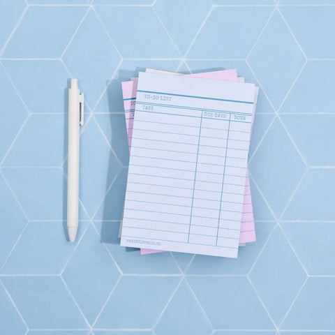 Library Card To-Do List Notepads