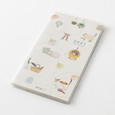 2027 B6 Slim Pocket Diary, Cat