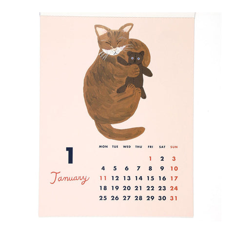 Cat+ 2027 Wall Calendar