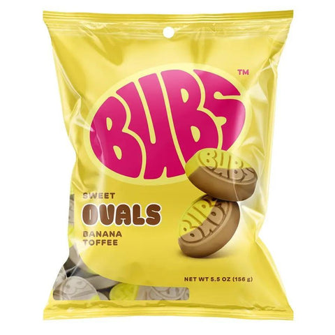 BUBS Banana Toffee Ovals Sweet Foam Candy