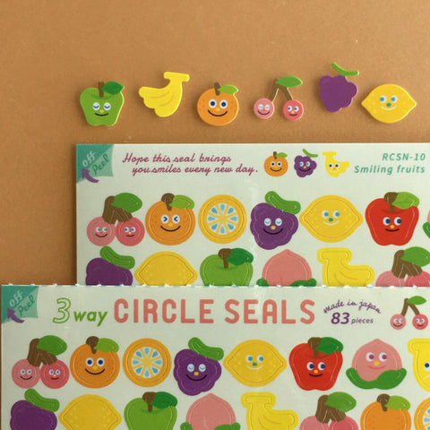 Smiling Fruits Stickers