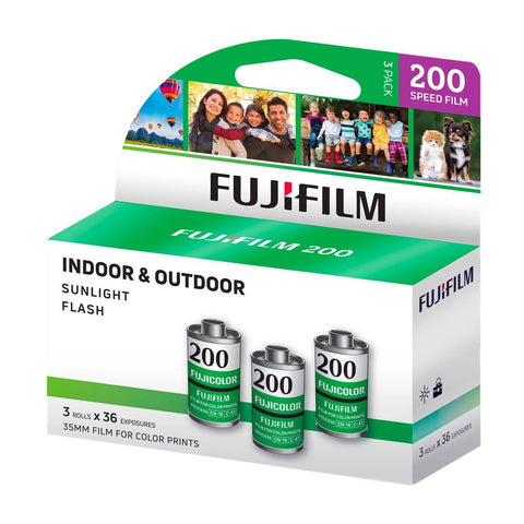Fujicolor 200 Color 35mm Film, 3 Pack