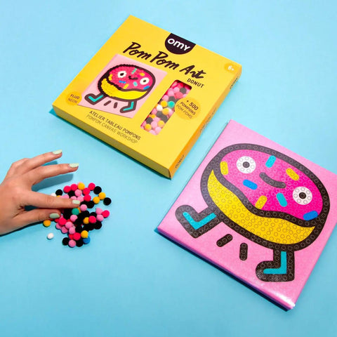 Donut Pom Pom Art