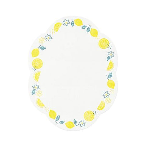 Die Cut Letterpress Stationery Set, Lemon