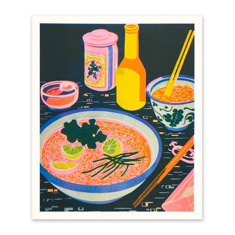 Black Ramen Print