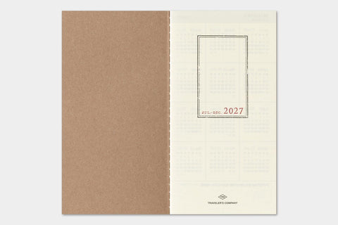 TRAVELER'S notebook, Regular Size, 2027 Weekly + Memo