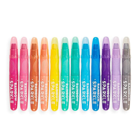 Rainbow Sparkle Metallic Gel Crayon Set