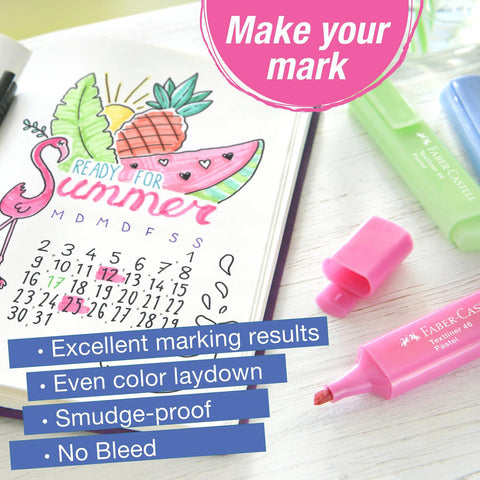 Pastel Textliner 46 Highlighters, Set of 8