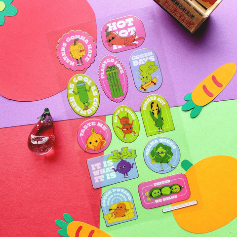 Cool as a Cucumber Sticker Sheet