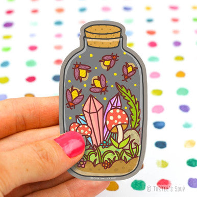Fireflies Terrarium Sticker