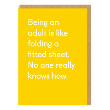 Fitted Sheet Card