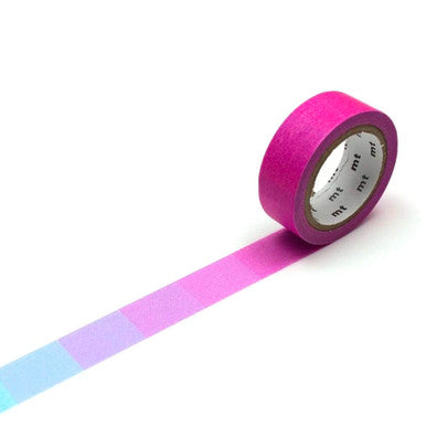 Fluorescent Gradation Pink + Blue Washi Tape