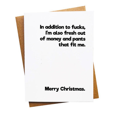 Fresh Out of Christmas Card