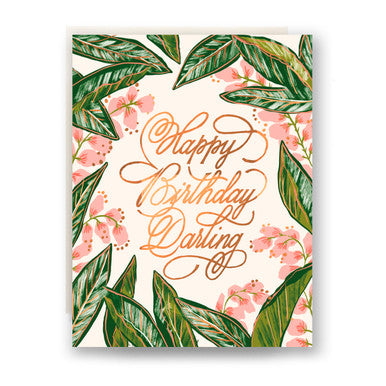 Ginger Blossom Birthday Card