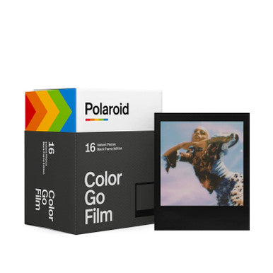 Black Frame Polaroid Go Color Film Double Pack