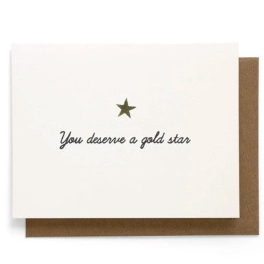You Deserve a Gold Star Card