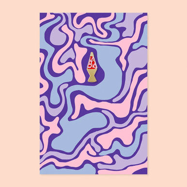 Lava Lamp Enamel Pin